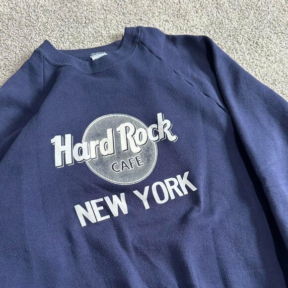 Hard Rock Cafe Men's Navy Sweatshirt - Picture 2 of 4